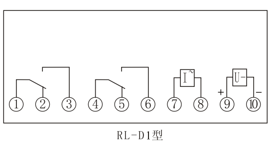 RL-1D內部接線(正視圖)