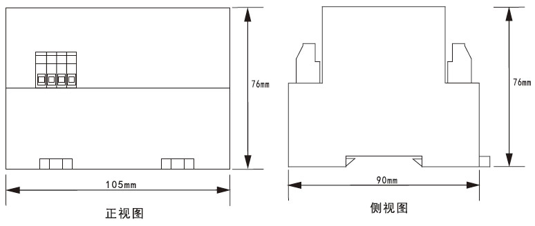LB-7外(wài)形安裝尺寸圖