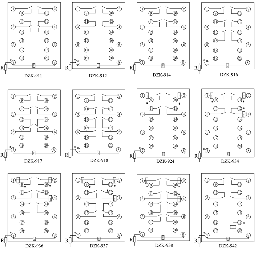DZK-911內部接(jiē)線圖