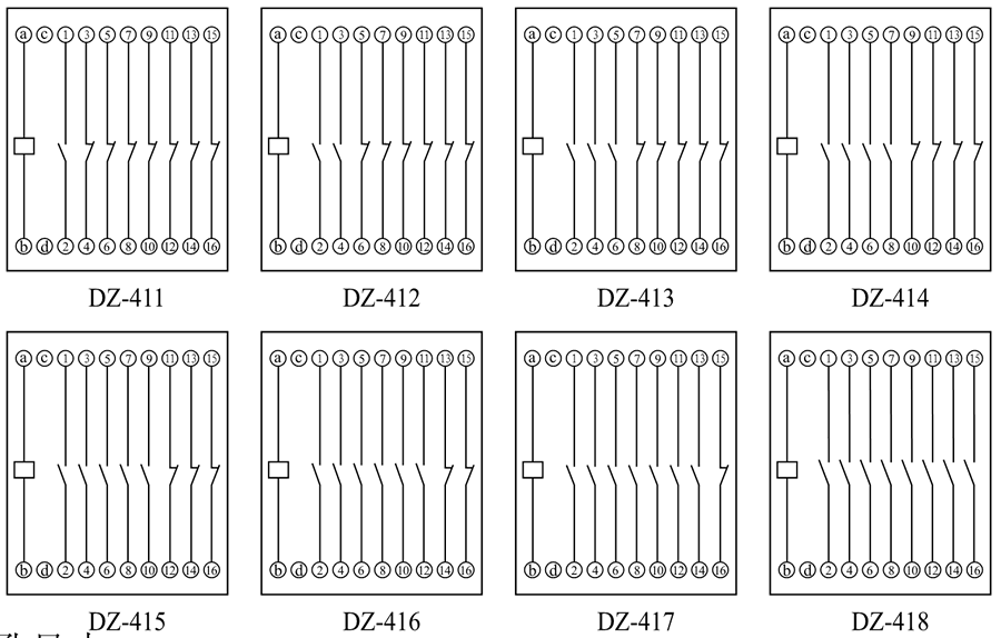 DZ-418內部（bù）接線圖