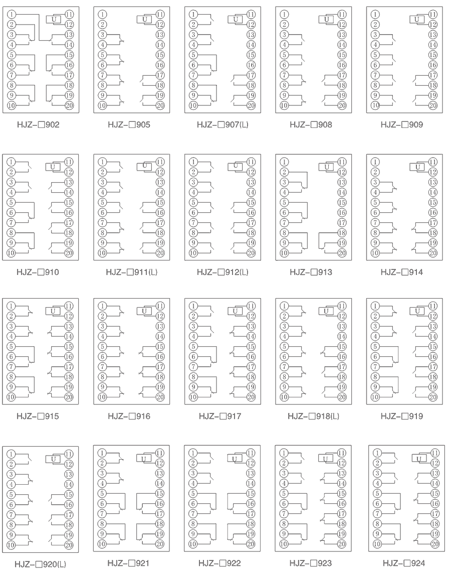 HJZ-J907內部接線圖