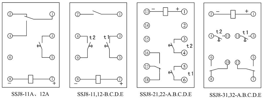 SSJ8-12E內部接線圖(tú)