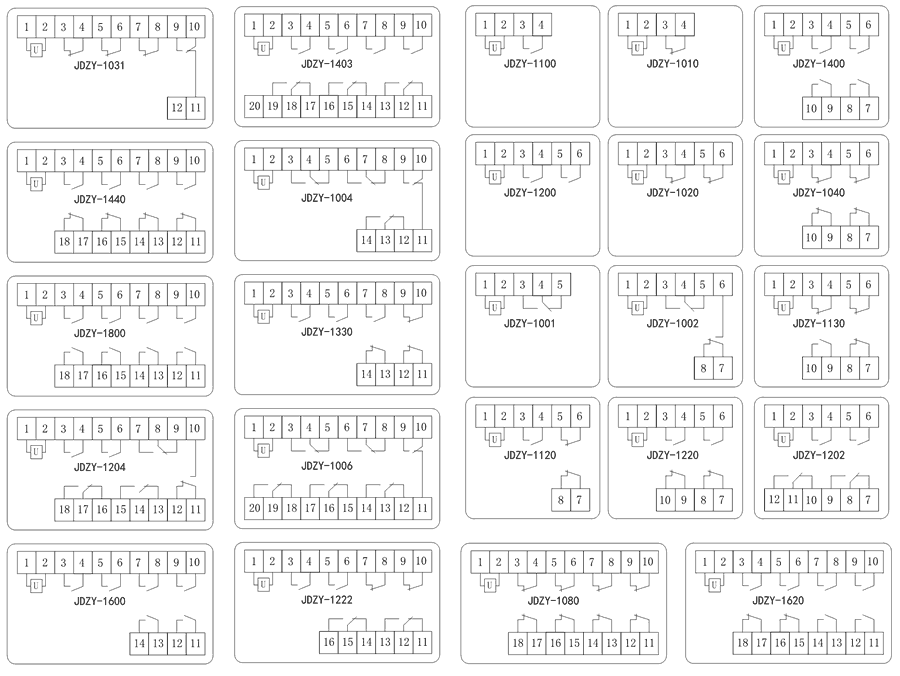 JDZY-1006內部接線圖(tú)