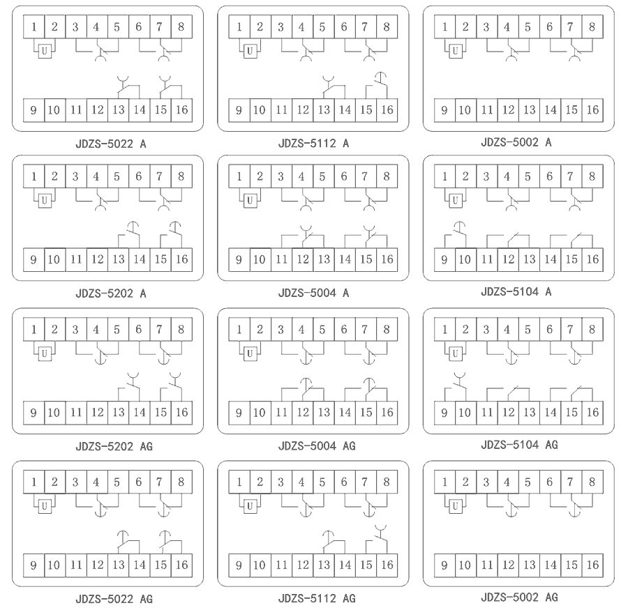 JDZS-5104AG內（nèi）部接線圖