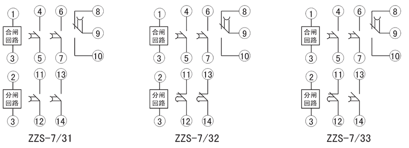 ZZS-7/33內部接(jiē)線圖