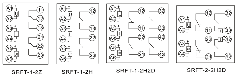 SRFT-3-2H2D內部接(jiē)線圖