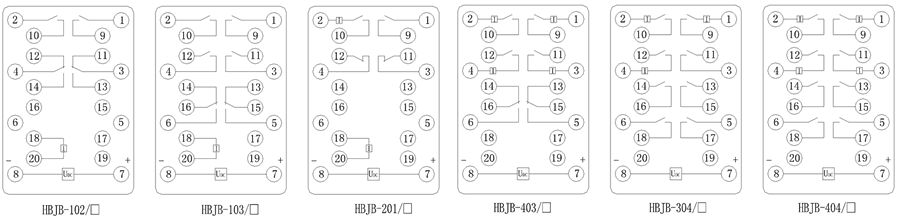 HBJB-404/2內部接線圖